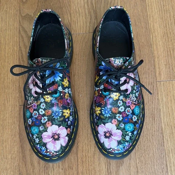 Dr Martens 1461 Wanderlust Floral Oxfords Women’s Lace Up Shoes - Picture 1 of 6